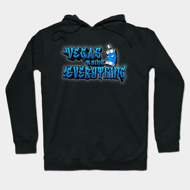 Vegas Ruins Graffiti Hoodie by GBofLV